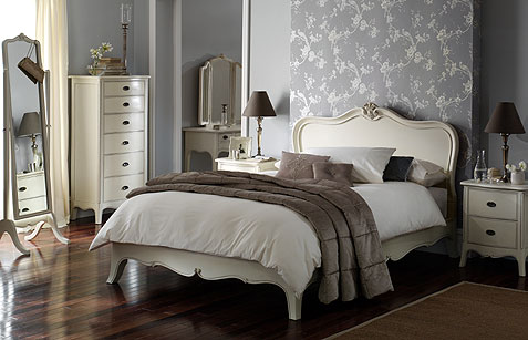 Isabel bedroom collection from Winsor, french style painted furniture