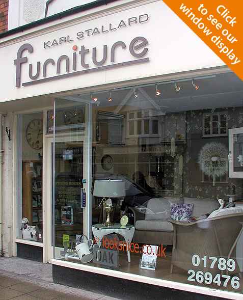 high street furniture shop window